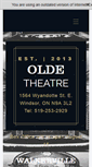 Mobile Screenshot of oldewalkervilletheatre.com