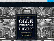 Tablet Screenshot of oldewalkervilletheatre.com